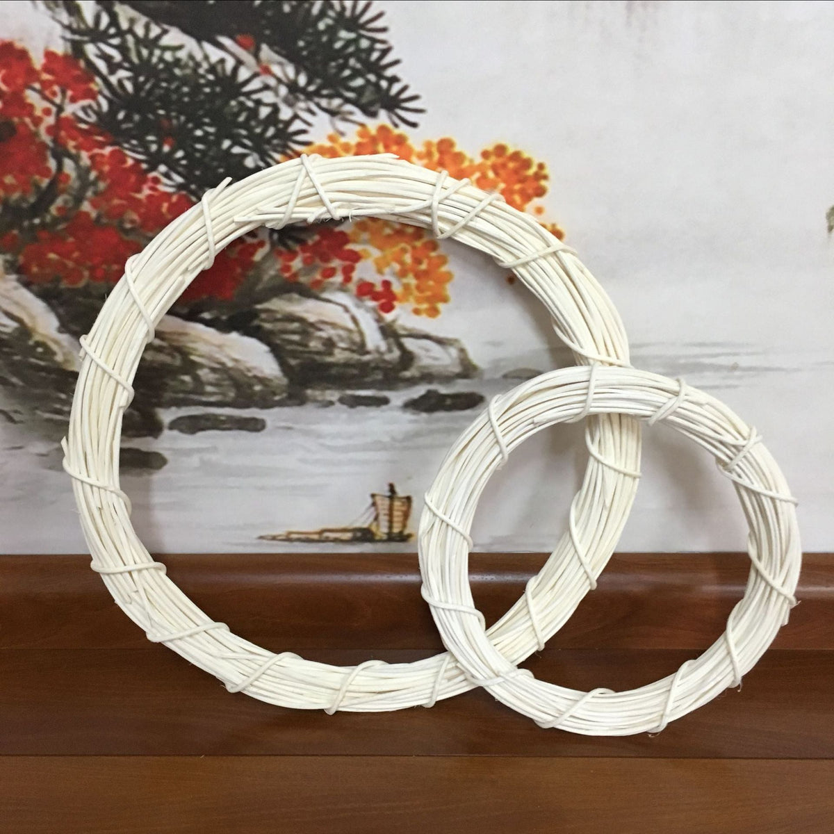 Flores artificiales 2 paquetes para arreglos florales y proyectos DIY - Blanco 16"