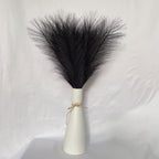 Pampas artificiales de 21" para decoración del hogar - Negro 15pcs