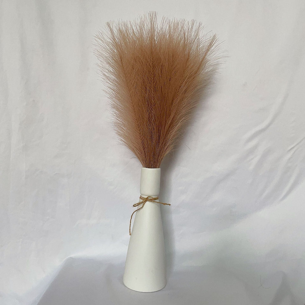 Pampas artificiales de 21" para decoración del hogar - Marfil 15pcs