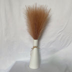 Pampas artificiales de 21" para decoración del hogar - Marfil 15pcs