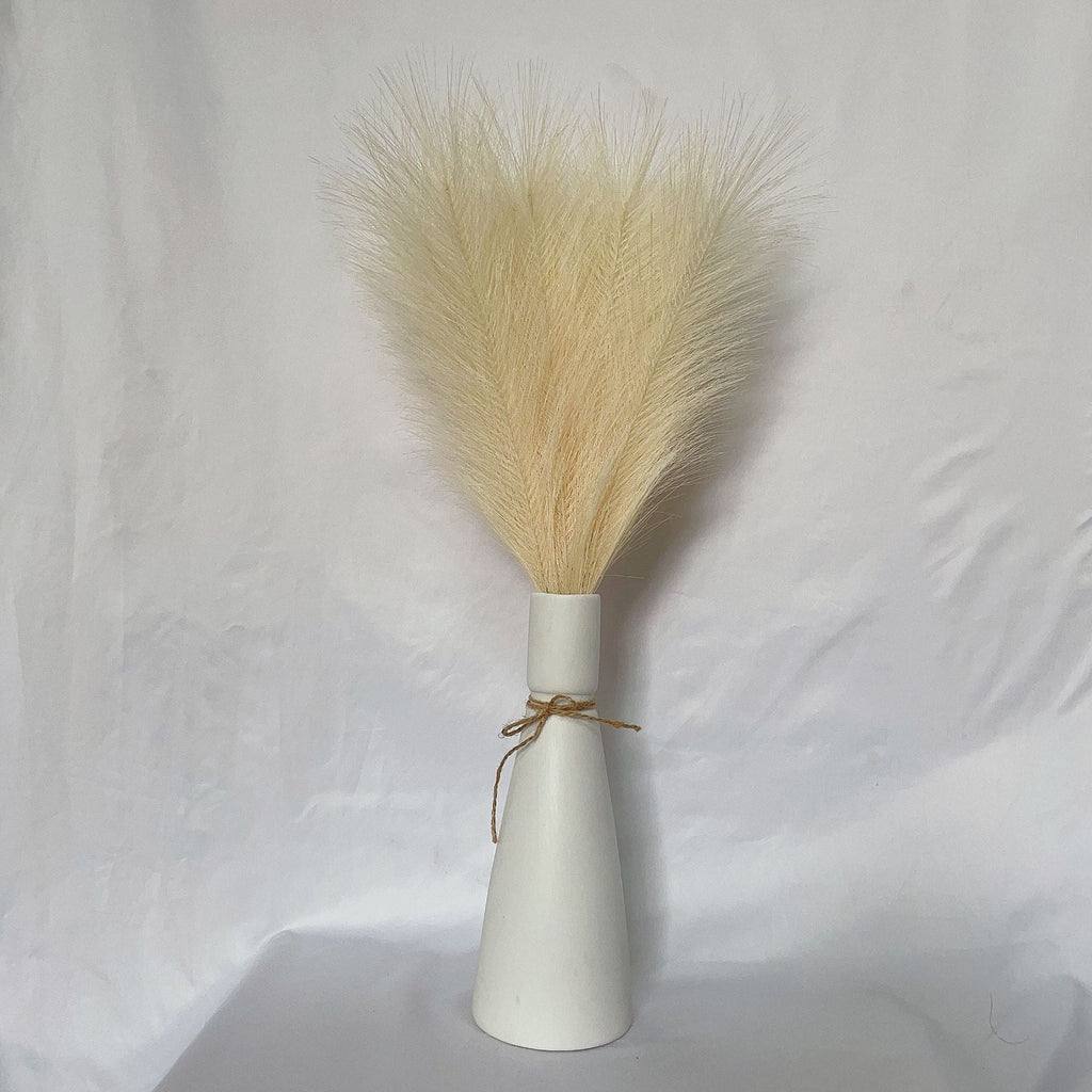 Pampas artificiales de 21" para decoración del hogar - Marrón 15pcs