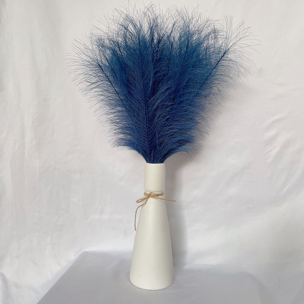 Pampas artificiales de 21" para decoración del hogar - Burdeos 10pcs