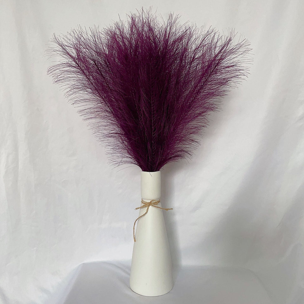 Pampas artificiales de 21" para decoración del hogar - Crema 15pcs
