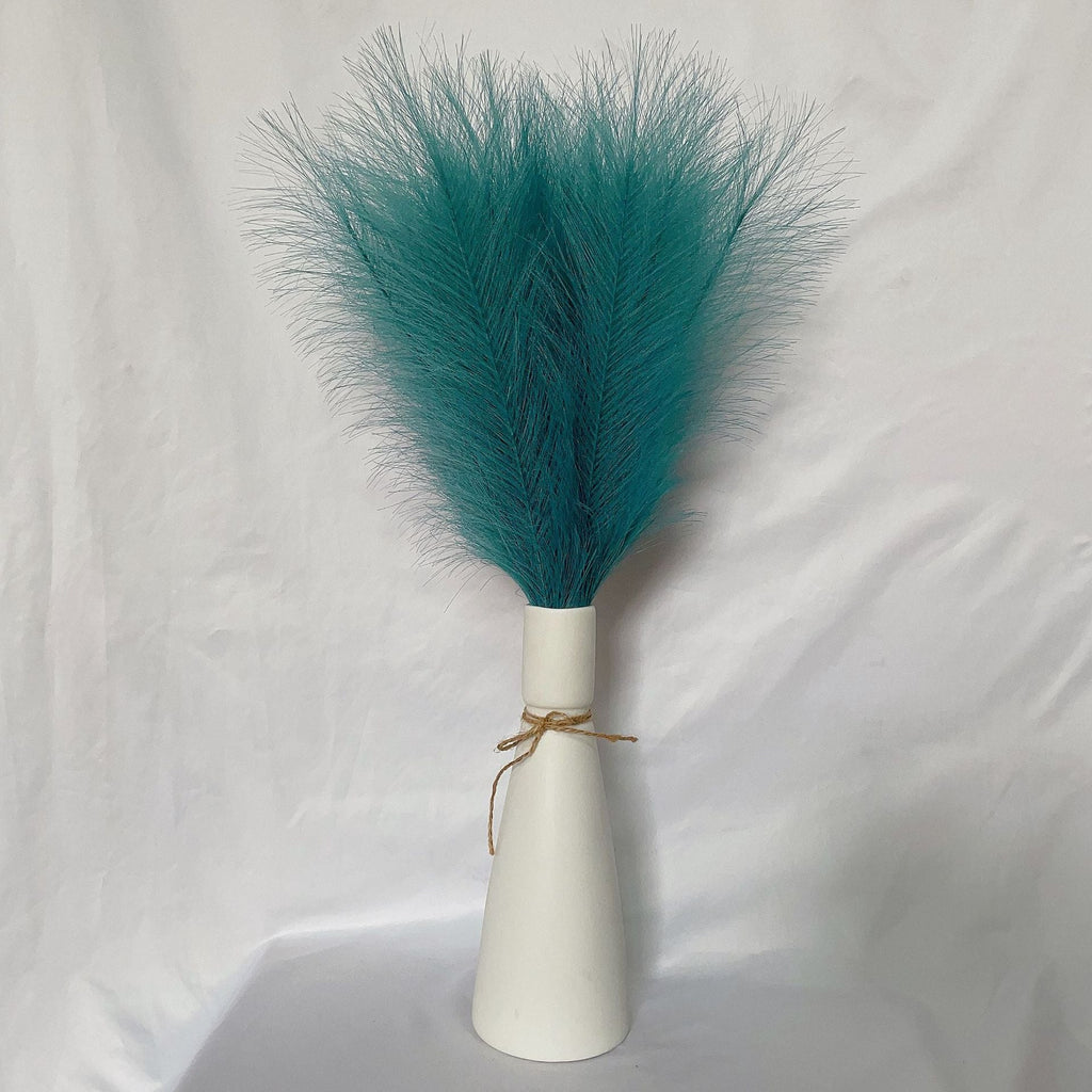 Pampas artificiales de 21" para decoración del hogar - Dark gris 10pcs