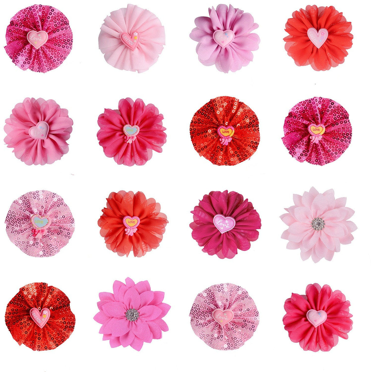 Flores artificiales 16 piezas para bodas y eventos - Multi