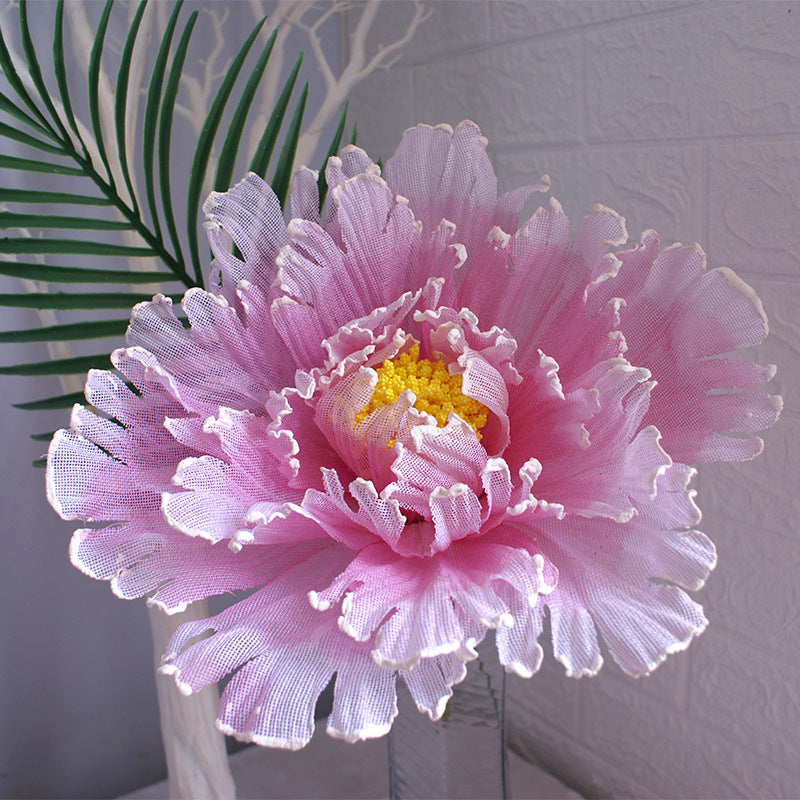 Peonías artificiales de 15" x 5" para bodas y eventos - 15.7" Rosa