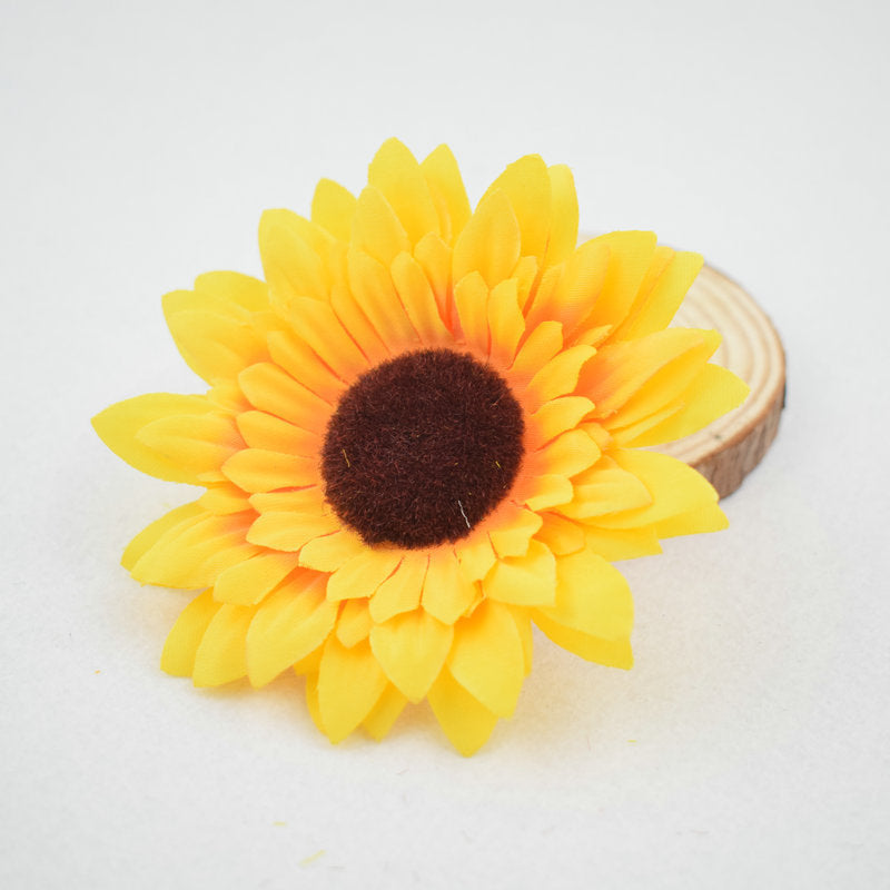 Girasoles artificiales de 3.5" para bodas y eventos