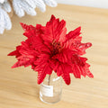 Flores de Pascua artificiales de 8" x 8" para bodas y eventos - Verde