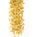 Corona o guirnalda artificial 12 piezas para jardín, balcón y terraza - Dorado