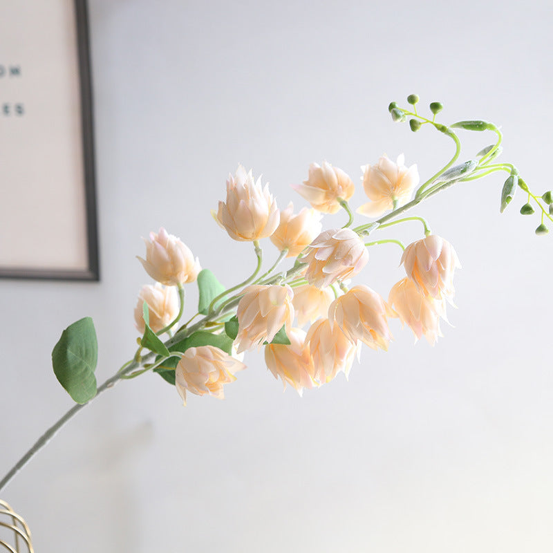 Flores artificiales con resistencia a los rayos UV de 33" para jardín, balcón y terraza - Burdeos