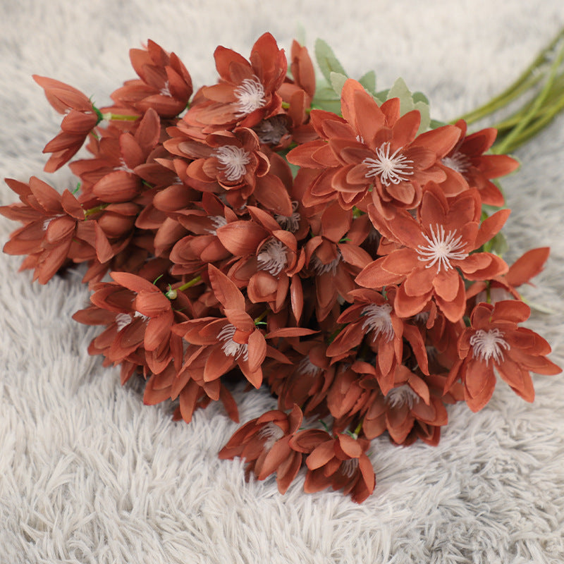 Flores Artificiales de Loto de Nieve, 60 cm, Realistas y Elegantes, Decoración para Hogar, Bodas y Eventos, Ideal para Floristas