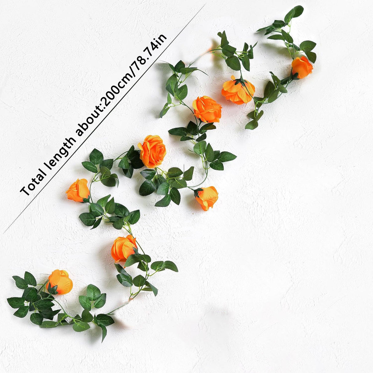 Rama de Rosas Negras Artificiales 200 cm, Realista y Elegante, Perfecta para Decoración de Bodas, Eventos, y Hogar