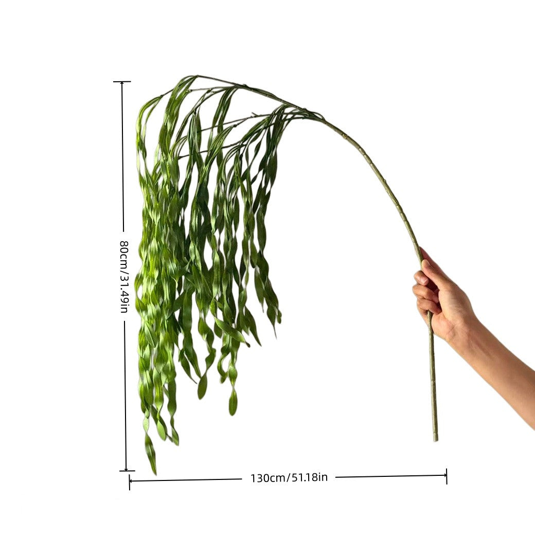 Planta Artificial de Algas Marinas 130 cm, Realista y Elegante, Decoración para el Hogar, Bodas, Eventos, Jarrones, Estilo Cottagecore