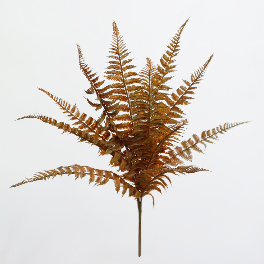 Planta Artificial de Helecho Otoñal 42-50cm, Realista y Natural, Decoración de Pared, Ideal para Hogar, Bodas y Eventos
