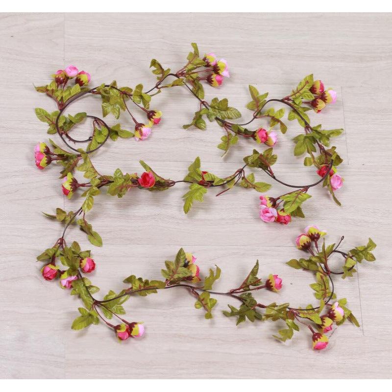 Ramo de Rosas Pequeñas de Seda, 42 Flores, 220 cm, Realista para Bodas, Decoración de Hogar, Fotografía de Eventos