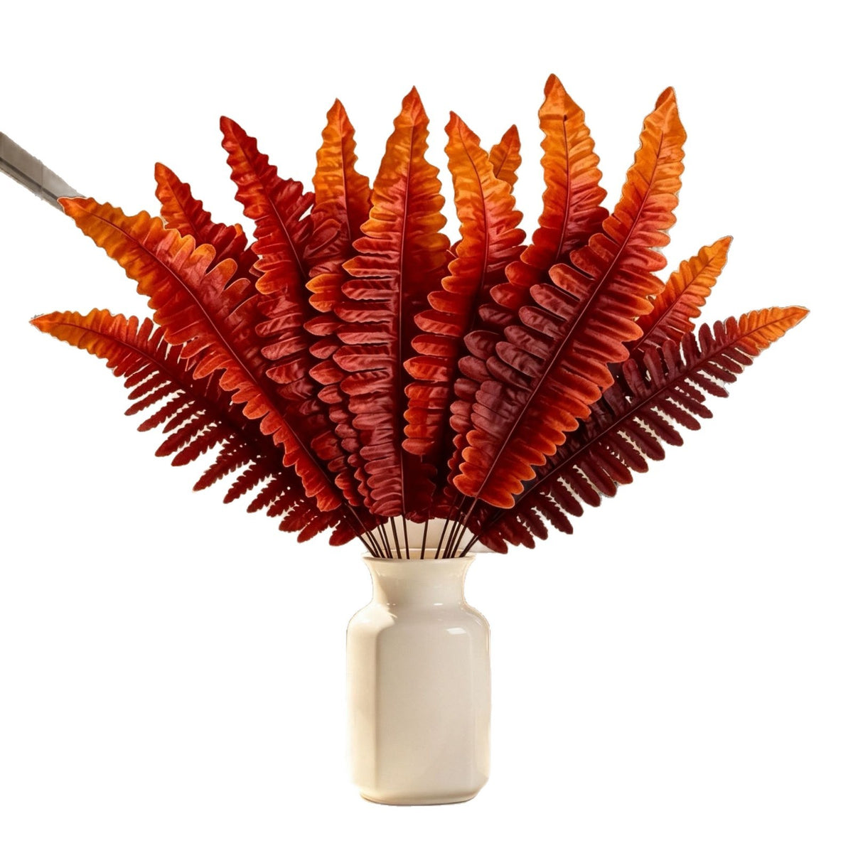 Hojas de Helecho Persa Artificial, 44cm, Plástico, Realista para Decoración de Hogar, Boda, Eventos, 20 Unidades