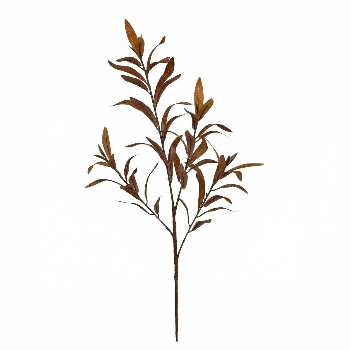 Rama de Hojas de Olivo Artificiales 60cm, Plástico, Decoración Moderna y Rústica para Hogar, Bodas, Eventos, Jardines, Interiores