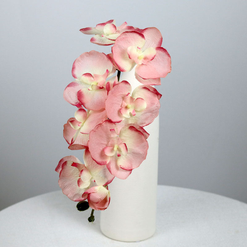 Orquídea Phalaenopsis Artificial de Seda, 68 cm, 8 Flores, Realista para Decoración de Bodas, Hogar y Hoteles