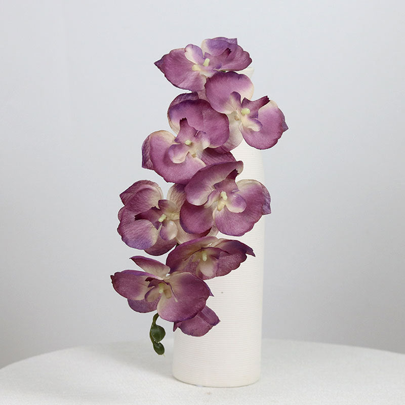 Orquídea Phalaenopsis Artificial de Seda, 68 cm, 8 Flores, Realista para Decoración de Bodas, Hogar y Hoteles