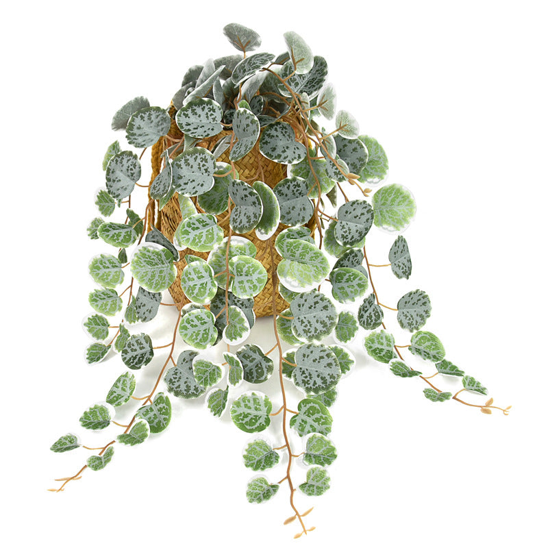 Planta Artificial Colgante de Eucalipto Hoja de Dinero, 126 Hojas, 47 cm, Realista para Decoración de Hogar, Boda, Eventos, Tiendas