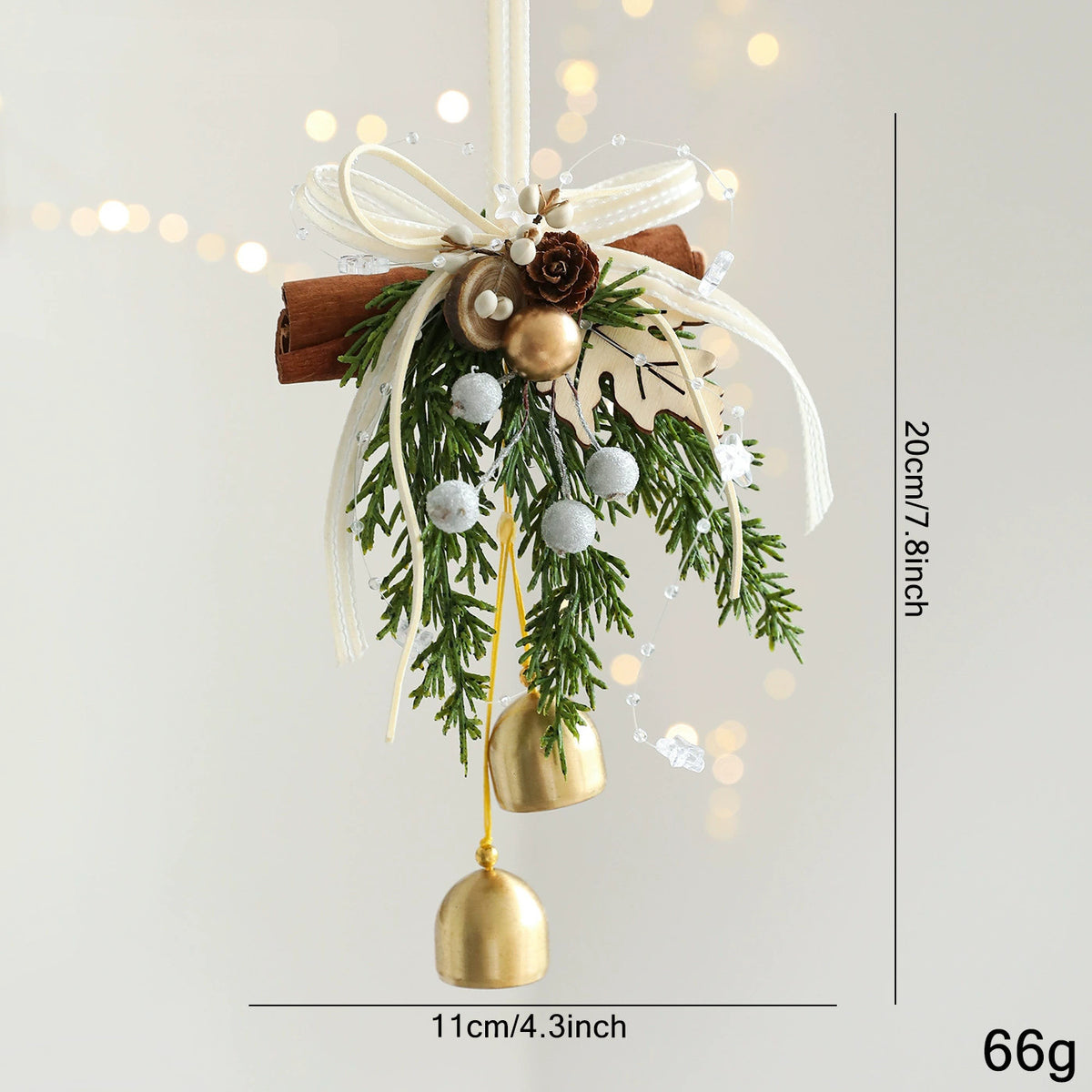 Campanas Navideñas Decorativas para Puertas - Juego de 9 Piezas para Árbol de Navidad, Ventanas y Paredes - Adornos Festivos de Alta Calidad