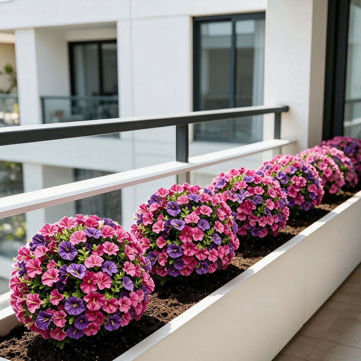 Planta Artificial de Campánula 45 cm, Seda, Jardín y Decoración de Exterior, 1 Ud, Moderno y Realista