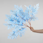 Ramita de Hojas de Roble Falsas de 58 cm, Decoración Moderna para Bodas y Hogar, Interior