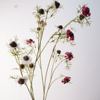 Planta artificial de Cosmos persia, rama alta 118 cm, estilo rústico, decoración de boda y hogar, material de seda
