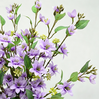 Rama de Flores Artificiales de Jazmín, 72 cm de Altura, Decoración Moderna para Bodas y Hogar