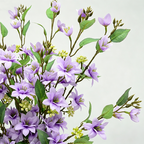 Rama de Flores Artificiales de Jazmín, 72 cm de Altura, Decoración Moderna para Bodas y Hogar