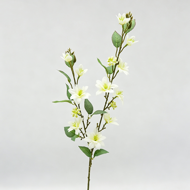 Rama de Flores Artificiales de Jazmín, 72 cm de Altura, Decoración Moderna para Bodas y Hogar