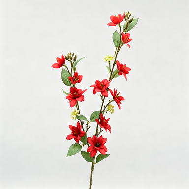 Rama de Flores Artificiales de Jazmín, 72 cm de Altura, Decoración Moderna para Bodas y Hogar