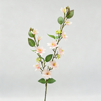 Rama de Flores Artificiales de Jazmín, 72 cm de Altura, Decoración Moderna para Bodas y Hogar