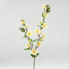 Rama de Flores Artificiales de Jazmín, 72 cm de Altura, Decoración Moderna para Bodas y Hogar
