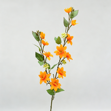 Rama de Flores Artificiales de Jazmín, 72 cm de Altura, Decoración Moderna para Bodas y Hogar