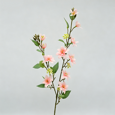 Rama de Flores Artificiales de Jazmín, 72 cm de Altura, Decoración Moderna para Bodas y Hogar