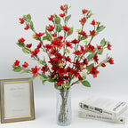 Rama de Flores Artificiales de Jazmín, 72 cm de Altura, Decoración Moderna para Bodas y Hogar