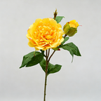 Ramo de peonía artificial, 67 cm, 2 flores de 12 cm, decoración de mesa y hogar, imita peonía real, para bodegones y fotografía