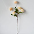 Ramo de Crisantemos Artificial en Seda - 52cm de Alto - 5 Flores por Arbusto - Decoración de Boda y Hogar - Sin Maceta