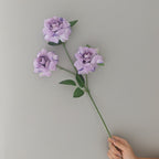 Ramo de Rosas Artificial de Seda con 3 Flores, 60 cm, Decoración para Boda y Hogar, Sin Maceta