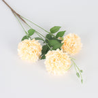 Ramo de 3 Peonías Marroquíes Artificiales de Seda 78cm - Decoración para Bodas, Fiesta y Hogar