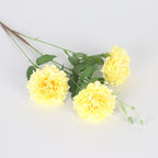 Ramo de 3 Peonías Marroquíes Artificiales de Seda 78cm - Decoración para Bodas, Fiesta y Hogar