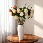 Ramo de 3 Peonías Marroquíes Artificiales de Seda 78cm - Decoración para Bodas, Fiesta y Hogar
