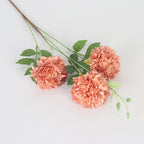 Ramo de 3 Peonías Marroquíes Artificiales de Seda 78cm - Decoración para Bodas, Fiesta y Hogar