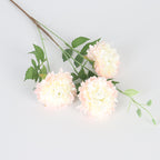 Ramo de 3 Peonías Marroquíes Artificiales de Seda 78cm - Decoración para Bodas, Fiesta y Hogar