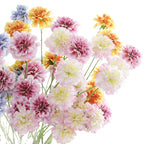 Flores Artificiales de Escabiosa, Ramo de 80 cm, 3 Cabezas, Decoración para Bodas y Hogar