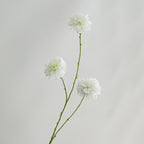Flores Artificiales de Escabiosa, Ramo de 80 cm, 3 Cabezas, Decoración para Bodas y Hogar