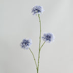 Flores Artificiales de Escabiosa, Ramo de 80 cm, 3 Cabezas, Decoración para Bodas y Hogar