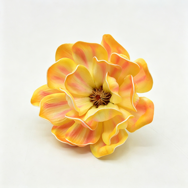 Flores Artificiales de Magnolia EVA, Diámetro de 13 cm, Altura 7 cm, para Bodas, Decoración de Eventos, DIY