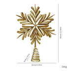 Estrella de Navidad para árbol, decoración colgante luminosa, 6 diseños, adorno navideño para bodas y fiestas